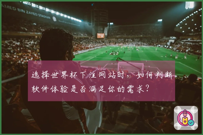 选择世界杯下注网站时,如何判断软件体验是否满足你的需求?