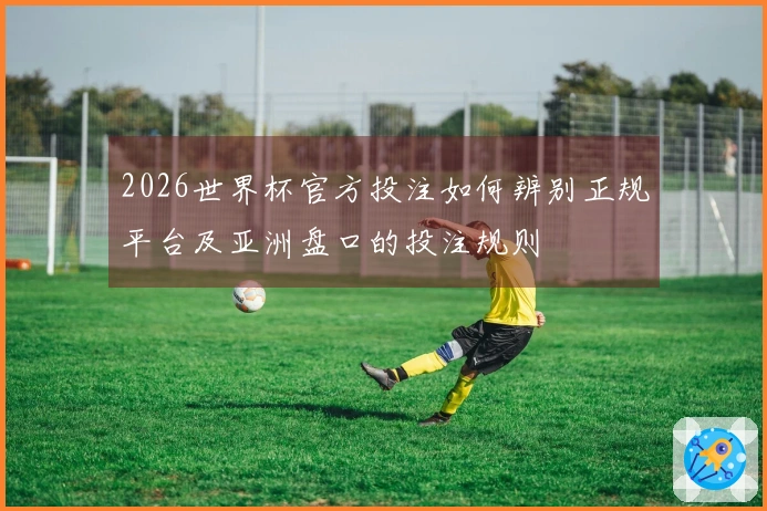 2026世界杯官方投注如何辨别正规平台及亚洲盘口的投注规则