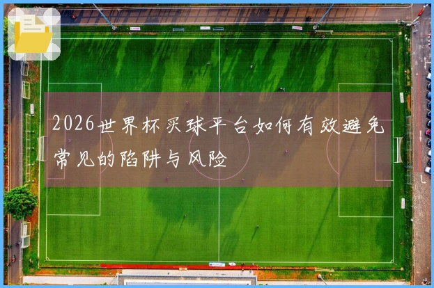 2026世界杯买球平台如何有效避免常见的陷阱与风险